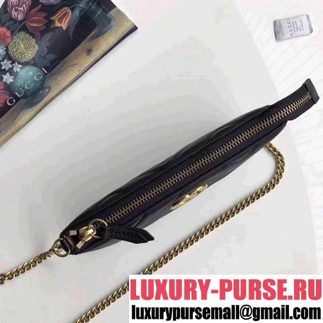Gucci GG Marmont Mini Chain Bag 443447 Black (XYS-8010537 )