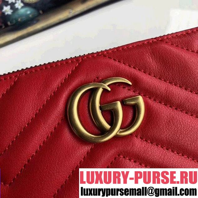 Gucci GG Marmont Mini Chain Bag 443447 Red (MH-8010536 )