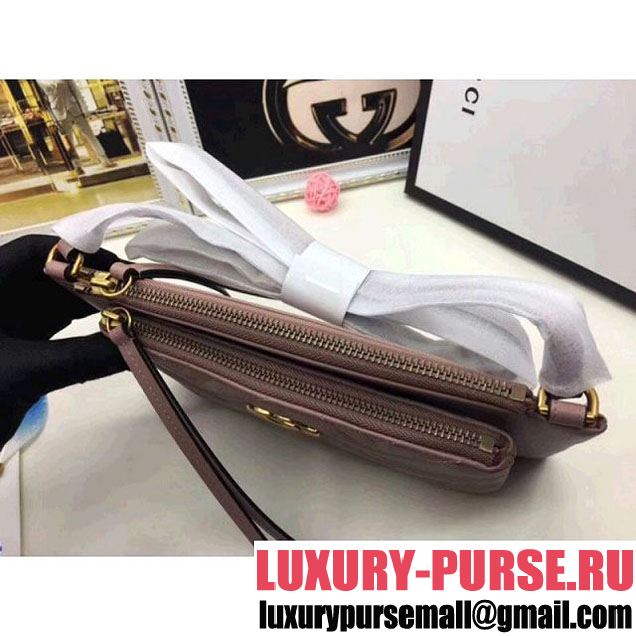 Gucci GG Marmont Double Mini Chain Bag 453878 Nude (MH-8010535 )