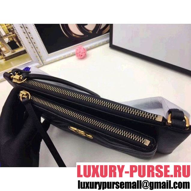 Gucci GG Marmont Double Mini Chain Bag 453878 Black (MH-8010534 )