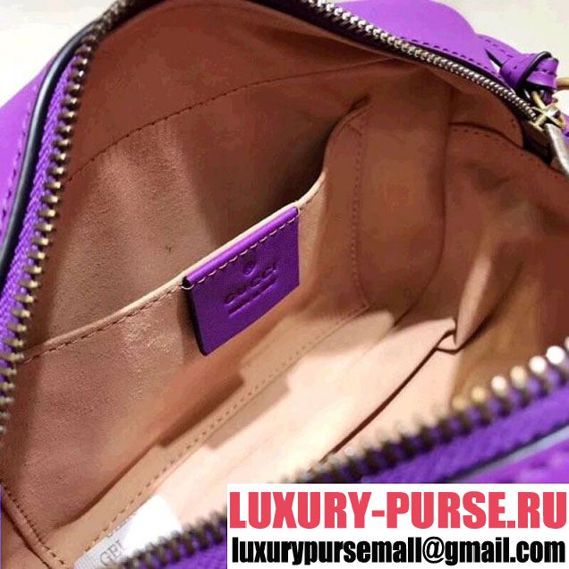 Gucci GG Marmont Matelassé Small Camera Shoulder Bag 447632 Purple 2018 (SPM-8011013 )