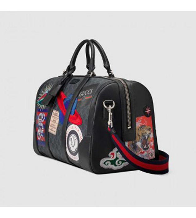GUCCI 474131 Soft GG Supreme Carry-On Duffle Bag