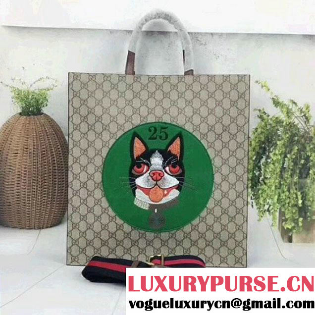 Gucci GG Supreme Bosco Tote Bag 490950 Green 2018 (MH-8012505 )