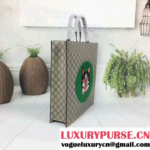 Gucci GG Supreme Bosco Tote Bag 490950 Green 2018 (MH-8012505 )