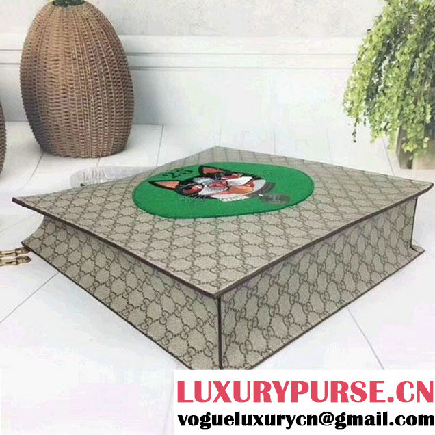 Gucci GG Supreme Bosco Tote Bag 490950 Green 2018 (MH-8012505 )