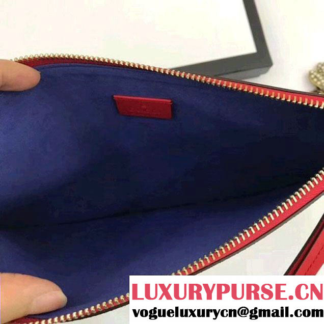 Gucci GG Supreme Pouch Bag With Bosco Patch 506280 Pink 2018 (MH-8012509 )