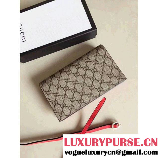 Gucci GG Supreme Cat Mini Chain Bag 499385 Red 2018 (MH-8012513 )
