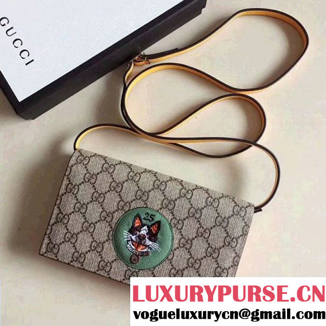 Gucci GG Supreme Bosco Mini Chain Bag 499385 Green 2018 (MH-8012512 )