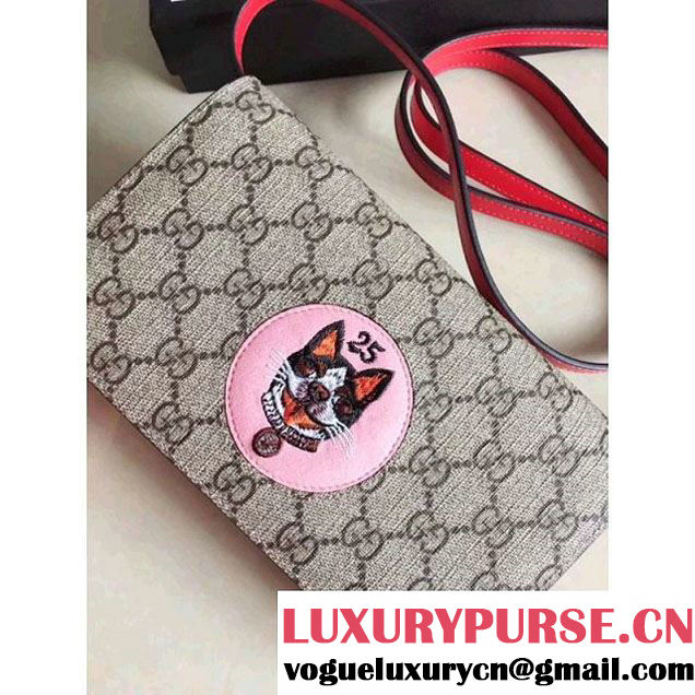 Gucci GG Supreme Bosco Mini Chain Bag 499385 Pink 2018 (MH-8012511 )