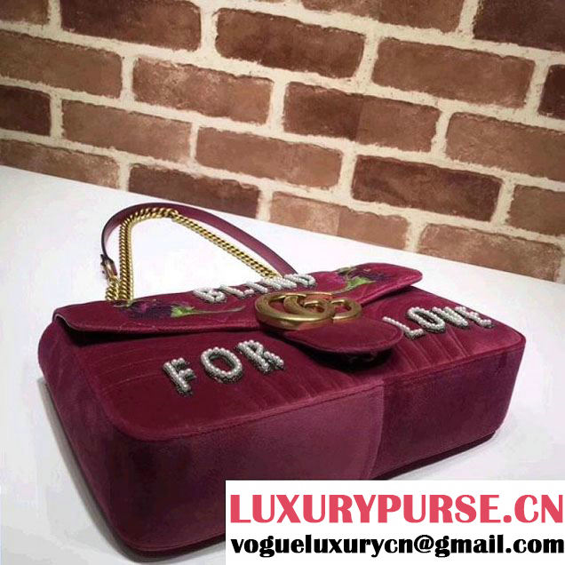 Gucci GG Marmont Embroidered Medium Bag 443496 2018 (MH-8012524 )