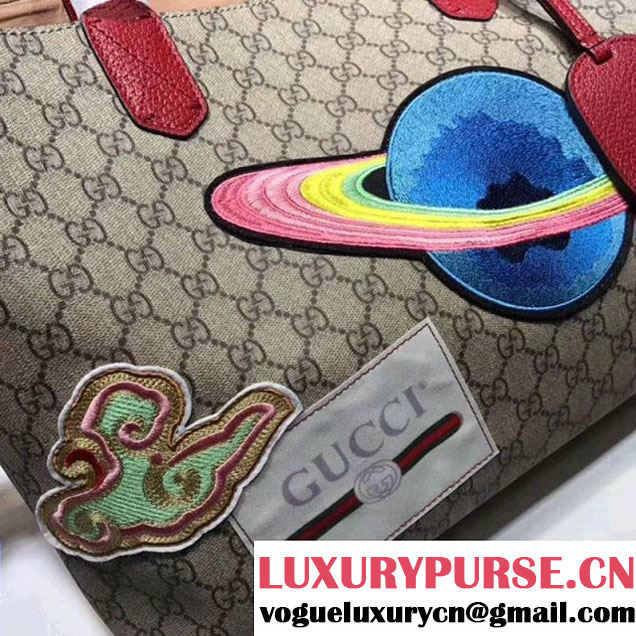 Gucci GG Supreme Planet Embroidery Tote Bag 412096 2018c (MH-8012525 )