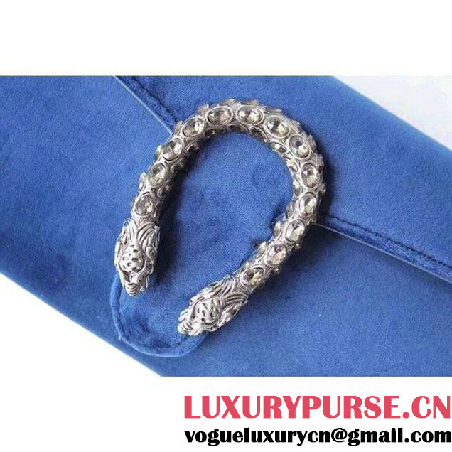 Gucci Velvet Dionysus Clutch Bag 425250 Royal Blue 2018 (XYS-8030221 )