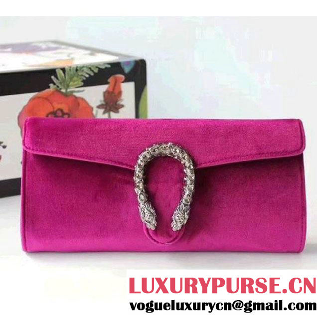 Gucci Velvet Dionysus Clutch Bag 425250 Rosy 2018 (XYS-8030220 )