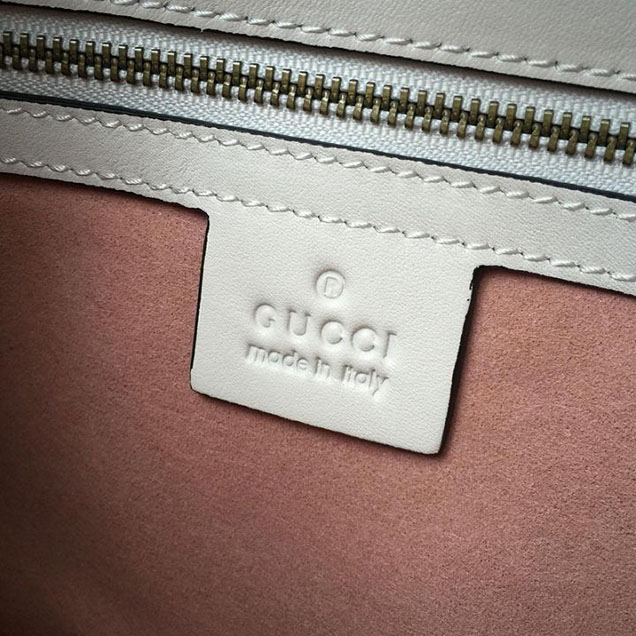 Gucci Marmont Matelasse Shoulder Bag 26cm 443497 Spring Summer 2018 Collection White