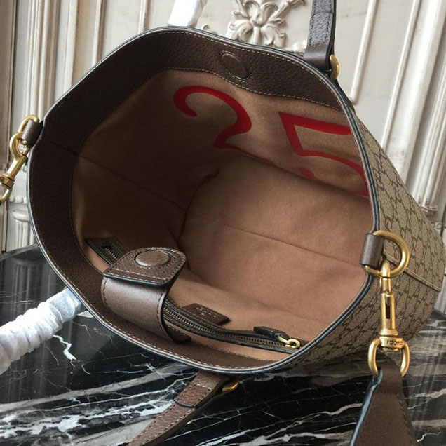Gucci GG Supreme Bosco Bestiary Cat Shopping Tote 28cm 473887 Calfskin Leather Chinese New Year 2018 Collection Red