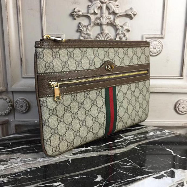 Gucci Ophidia GG Supreme pouch 517551 Dark Coffee