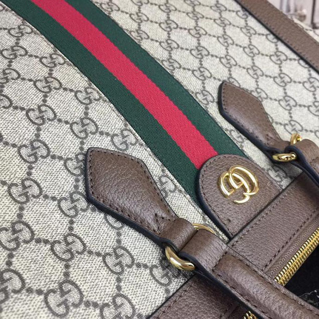 Gucci Ophidia GG medium top handle bag 524537 Dark Coffee