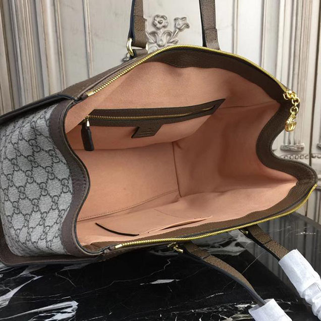 Gucci Ophidia GG medium top handle bag 524537 Dark Coffee