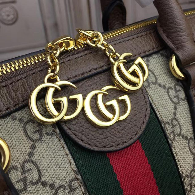 Gucci Ophidia GG medium top handle bag 524532 Dark Coffee
