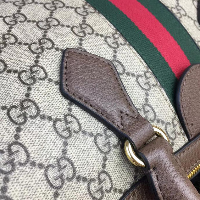Gucci Ophidia GG medium top handle bag 524532 Dark Coffee