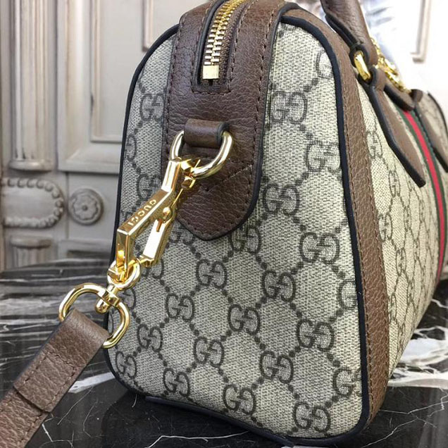 Gucci Ophidia GG medium top handle bag 524532 Dark Coffee