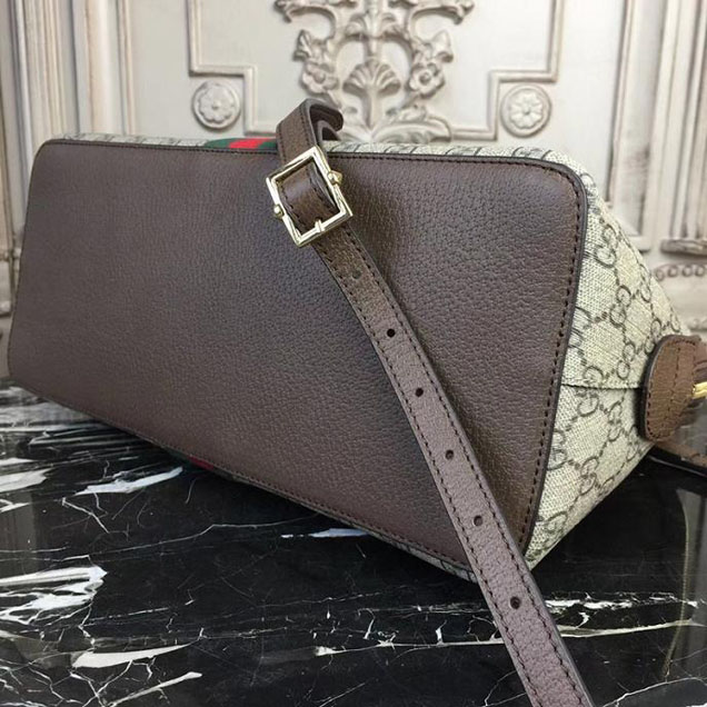 Gucci Ophidia GG medium top handle bag 524533 Dark Coffee