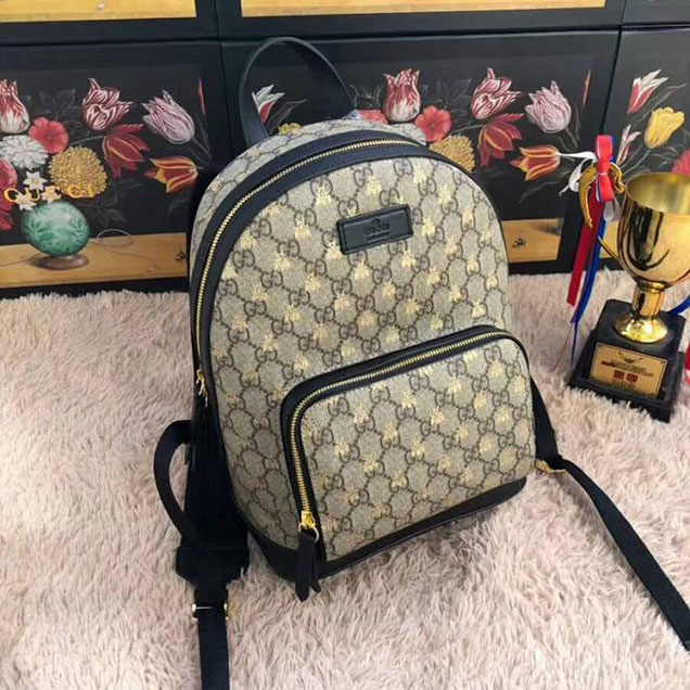 Gucci GG Supreme Bees Backpack 427042