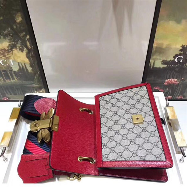 Gucci Queen Margaret GG Small Top Handle Bag 476541 Red 2018