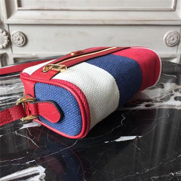 Gucci Sylvie Baiadera Linen Canvas Ophidia Mini Bag 517350 2018