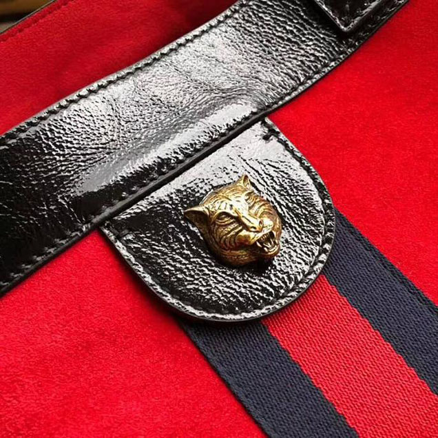 Gucci Ophidia Suede Large Tote 519335 Red