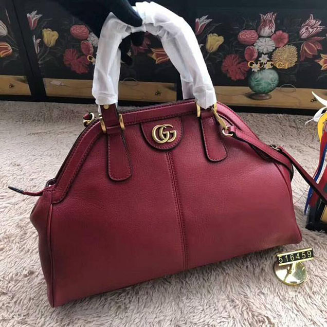 Gucci RE(BELLE) Medium Top Handle Bag 516459 Red