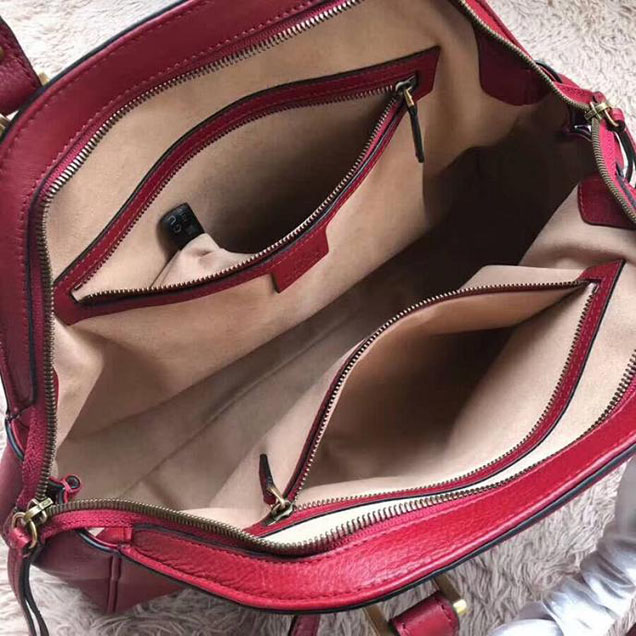 Gucci RE(BELLE) Medium Top Handle Bag 516459 Red