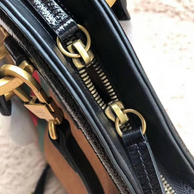Gucci RE(BELLE) Medium Top Handle Bag 516459 Chestnut