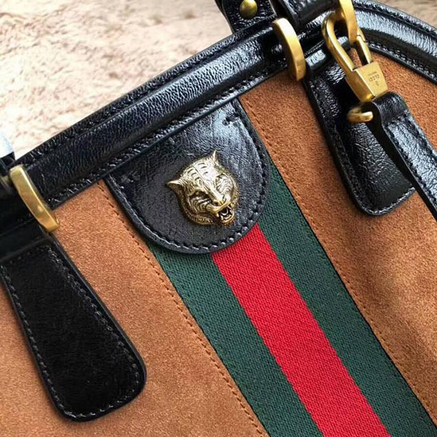 Gucci RE(BELLE) Medium Top Handle Bag 516459 Chestnut