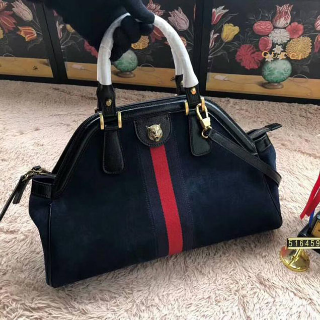 Gucci RE(BELLE) Medium Top Handle Bag 516459 Blue