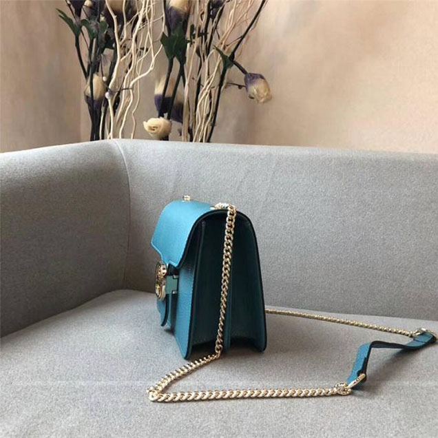 Gucci GG Leather Small Shoulder Bag 510304 Paon 2018