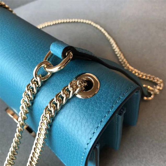 Gucci GG Leather Small Shoulder Bag 510304 Paon 2018