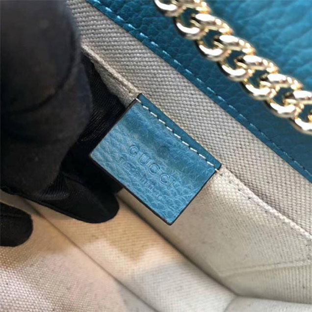 Gucci GG Leather Small Shoulder Bag 510304 Paon 2018