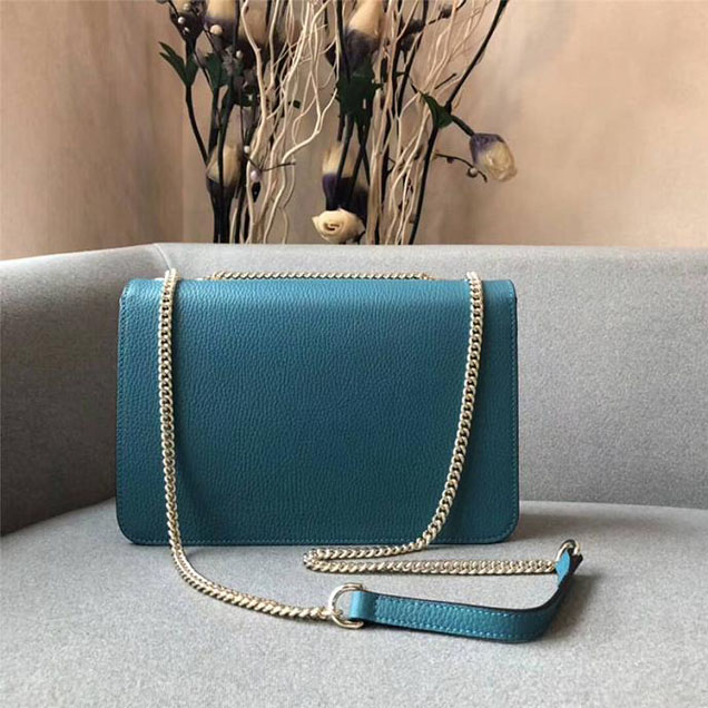 Gucci GG Leather Medium Shoulder Bag 510303 Paon 2018