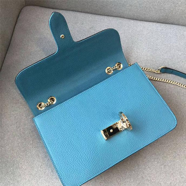 Gucci GG Leather Medium Shoulder Bag 510303 Paon 2018