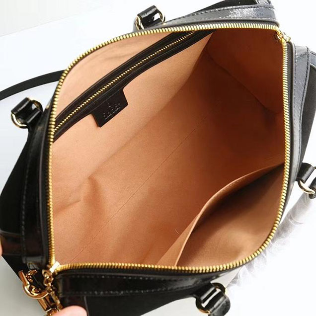 Gucci Ophidia Medium Top Handle Bag 524532 Black