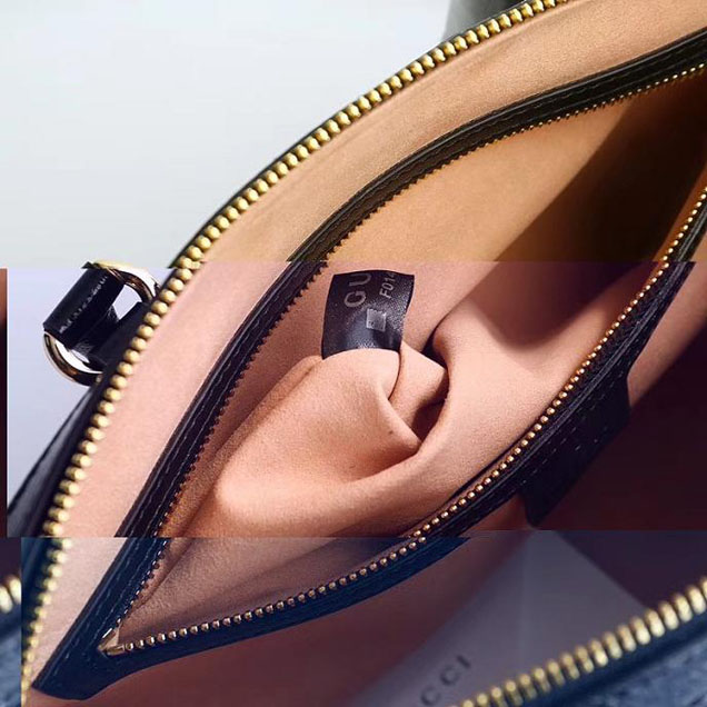 Gucci Ophidia Medium Top Handle Bag 524532 Black