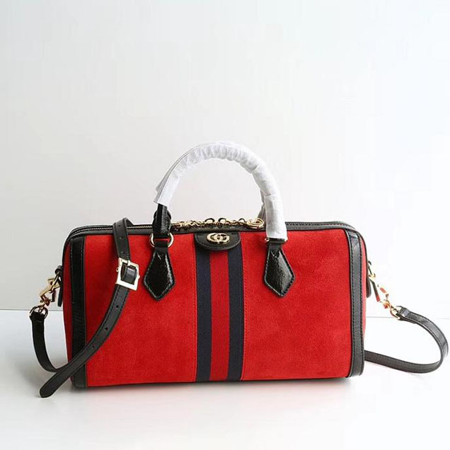 Gucci Ophidia Medium Top Handle Bag 524532 Red