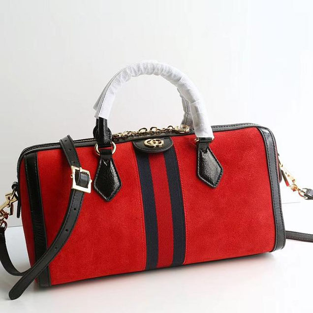Gucci Ophidia Medium Top Handle Bag 524532 Red
