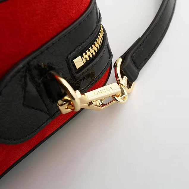 Gucci Ophidia Medium Top Handle Bag 524532 Red