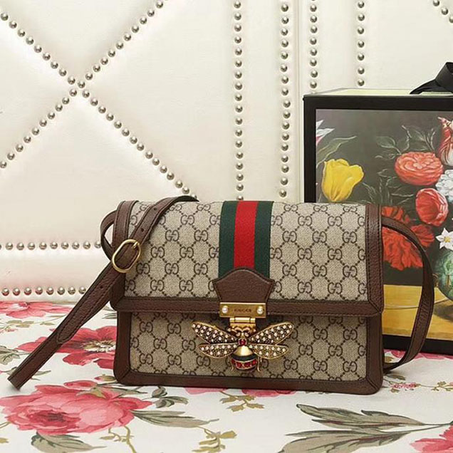 Gucci Queen Margaret GG Mini Bag 476079 Brown 2018