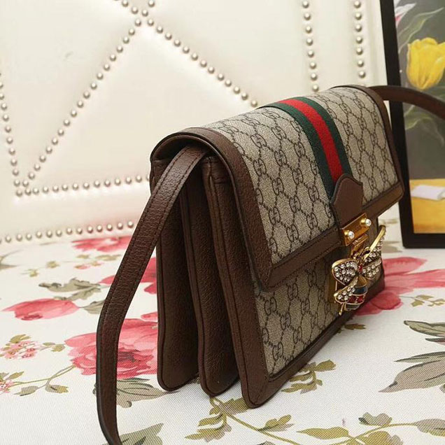 Gucci Queen Margaret GG Mini Bag 476079 Brown 2018