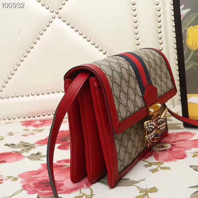 Gucci Queen Margaret GG Mini Bag 476079 Red 2018