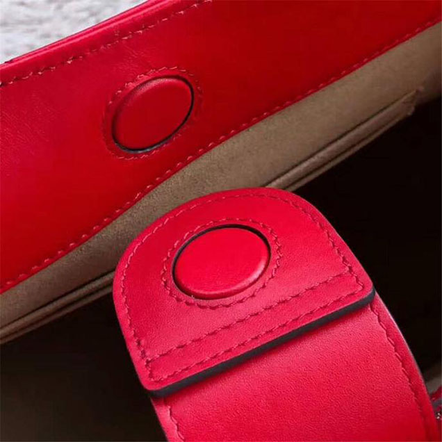 Gucci GG Marmont Medium Matelasse Shoulder Bag 453569 Red