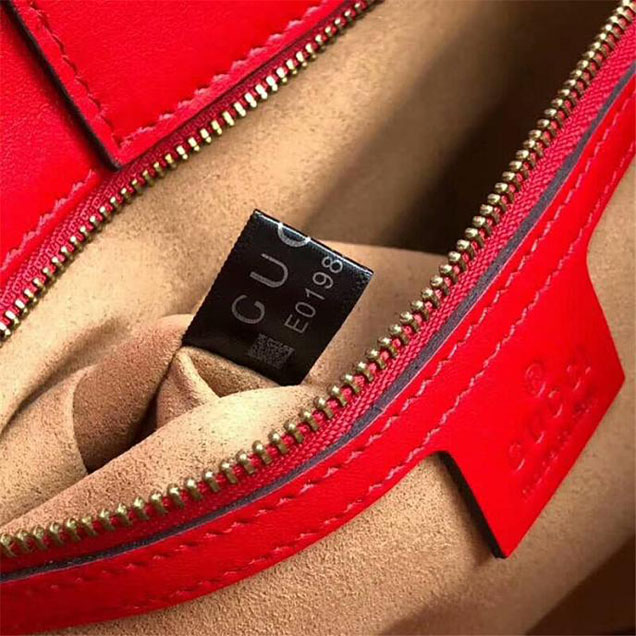 Gucci GG Marmont Medium Matelasse Shoulder Bag 453569 Red
